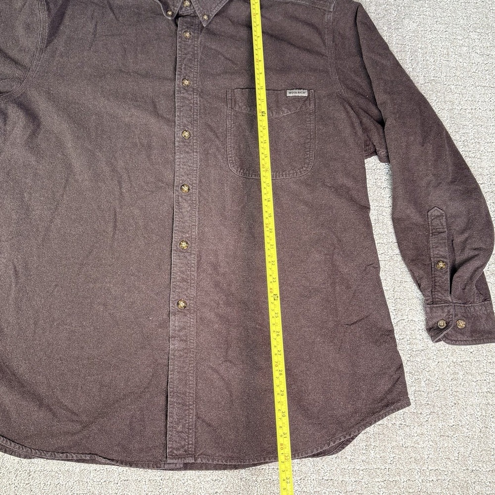 Vintage Mens Woolrich Thick Cotton Brown Button Down Hunting Shirt Sz 2XL - Picture 6 of 7